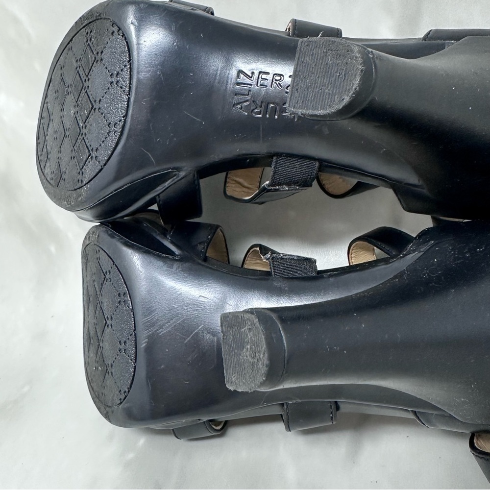 Naturalizer Dessie Black Strappy Pump High Heel 8 - Picture 9 of 13